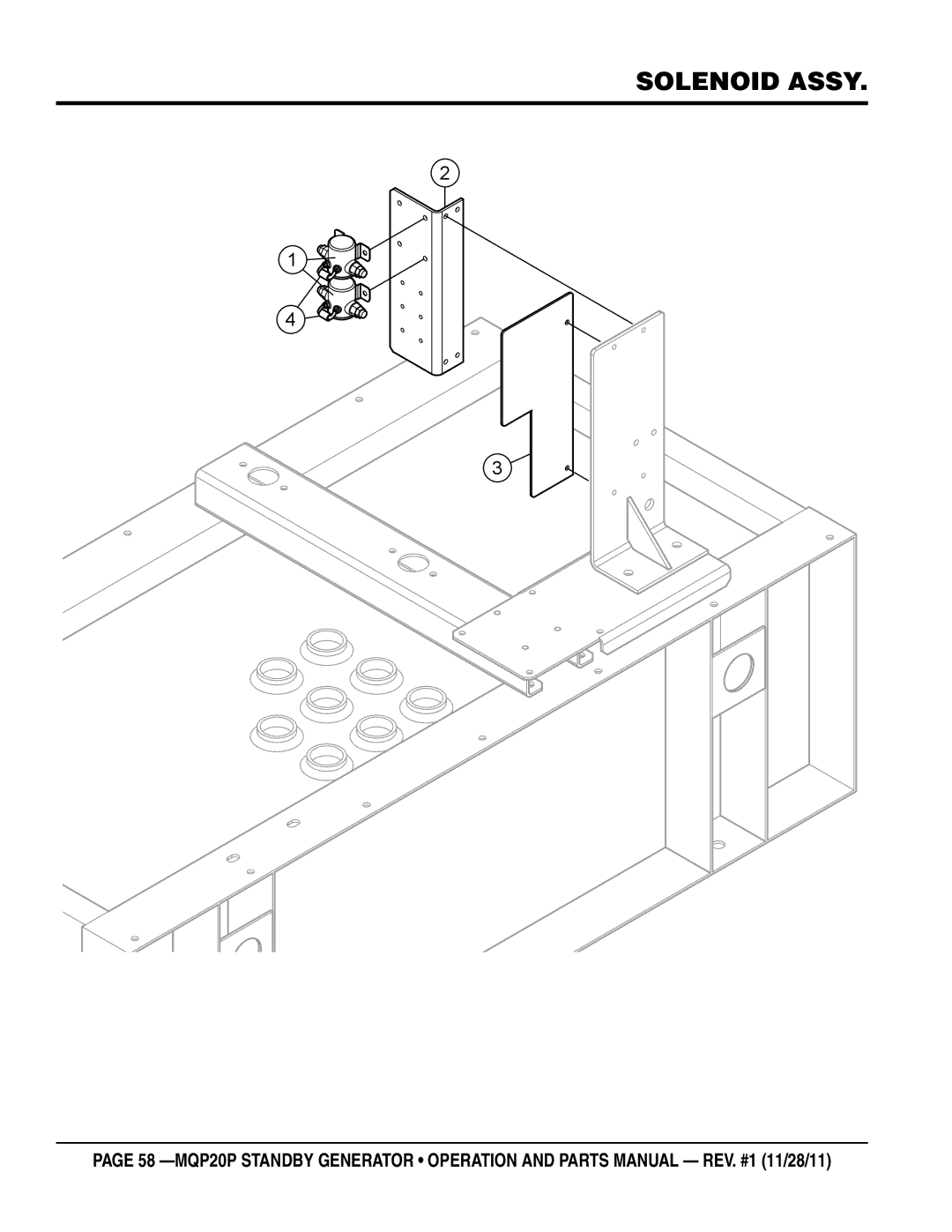 Multiquip MQP20P manual Solenoid assy 