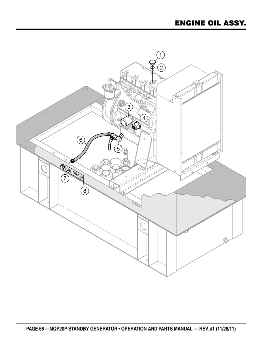 Multiquip MQP20P manual Engine Oil assy 