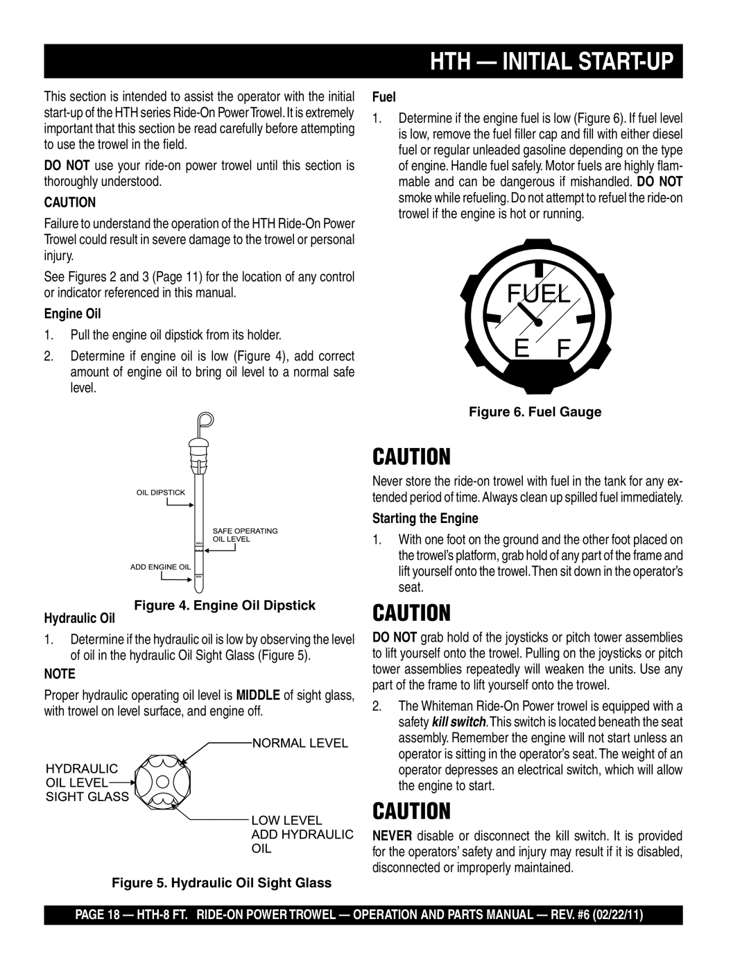 Multiquip N/A manual HTH Initial START-UP, Engine Oil 