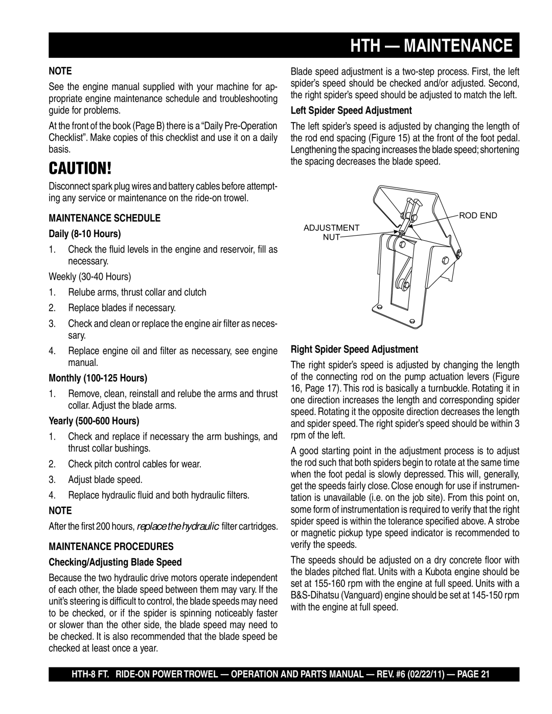 Multiquip N/A manual HTH Maintenance 