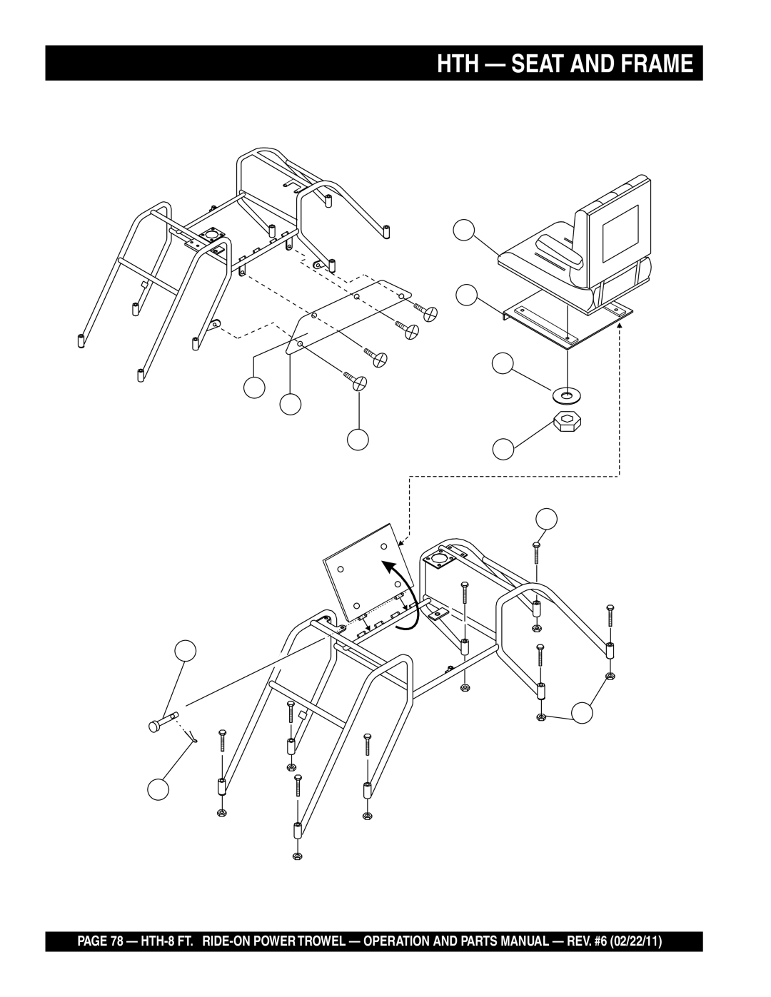 Multiquip N/A manual HTH Seat and Frame 