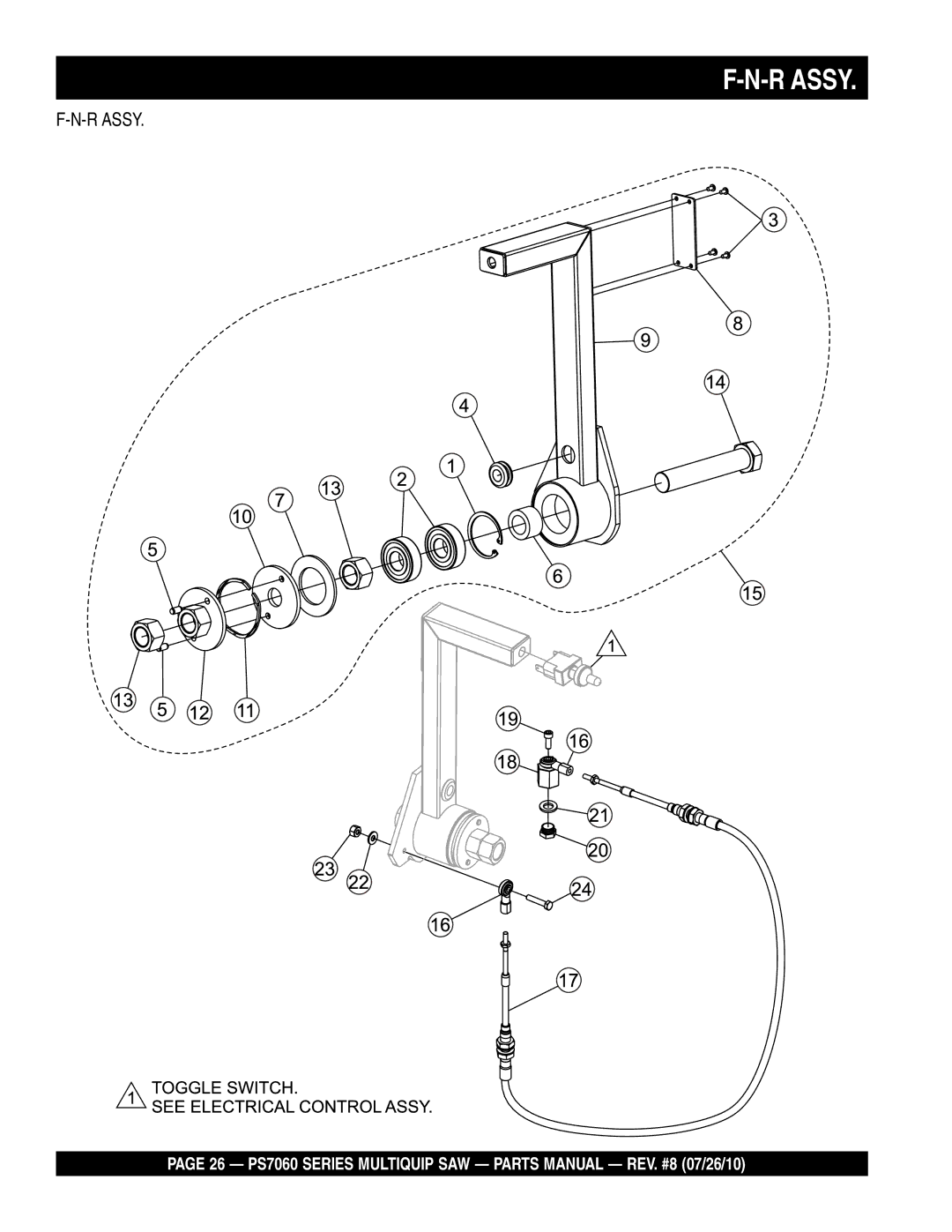 Multiquip PS706020, PS706026, PS706036, PS706030, PS706016 manual R Assy 