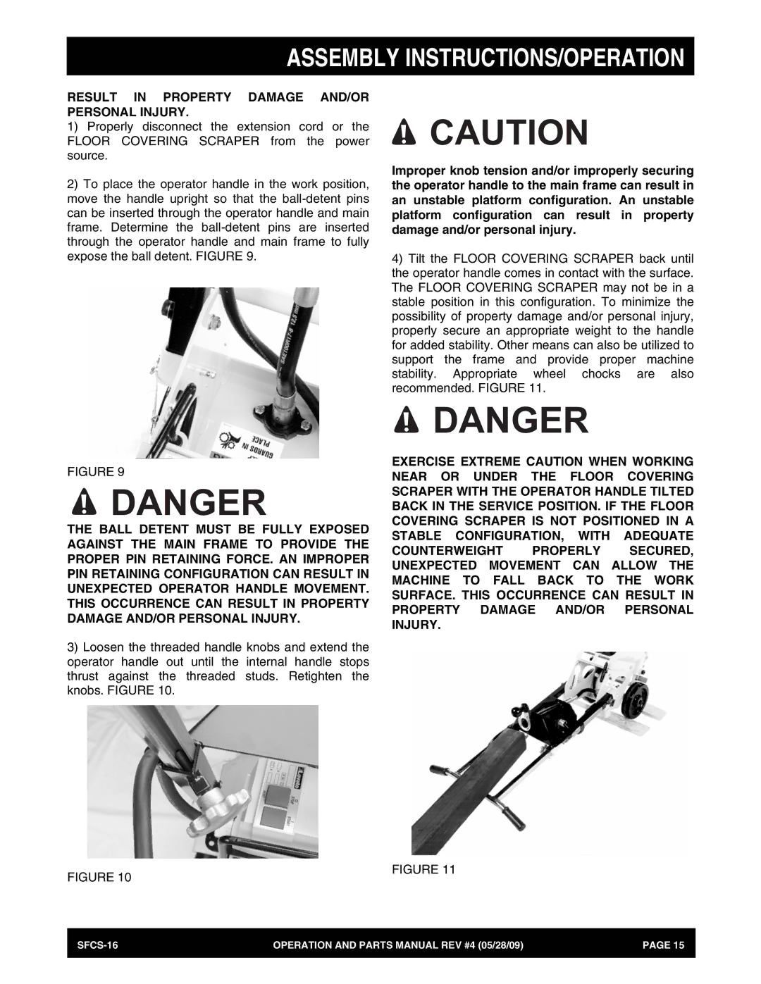 Multiquip SFCS-16 manual Result in Property Damage AND/OR Personal Injury 