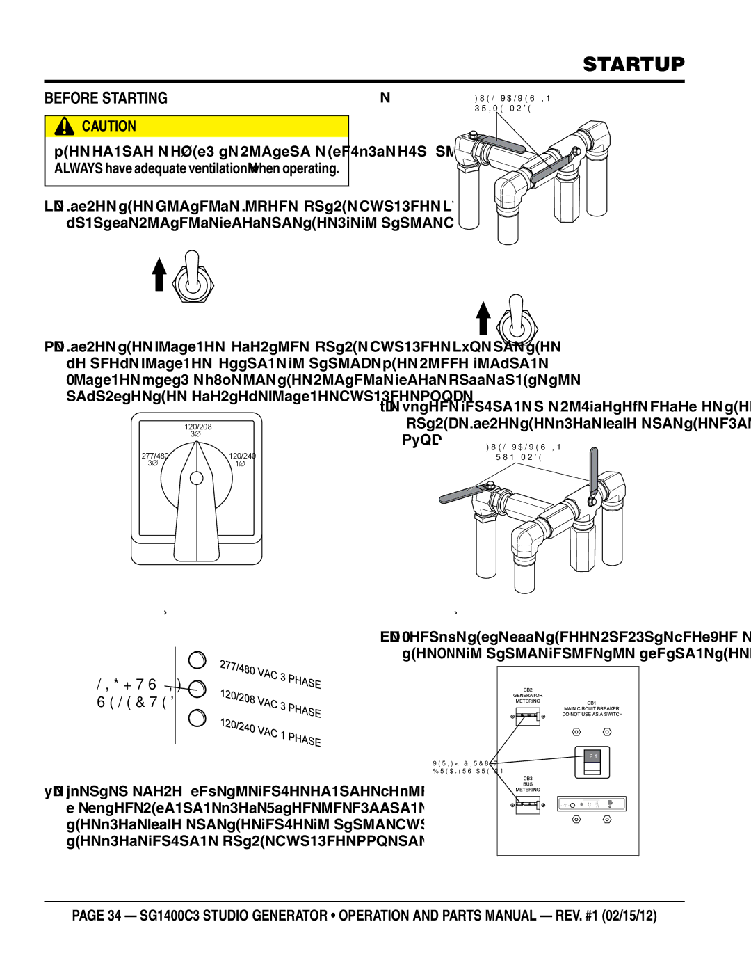 Multiquip SG1400C3-55748 manual Before Starting, Engine’s exhaust contains harmful emissions 