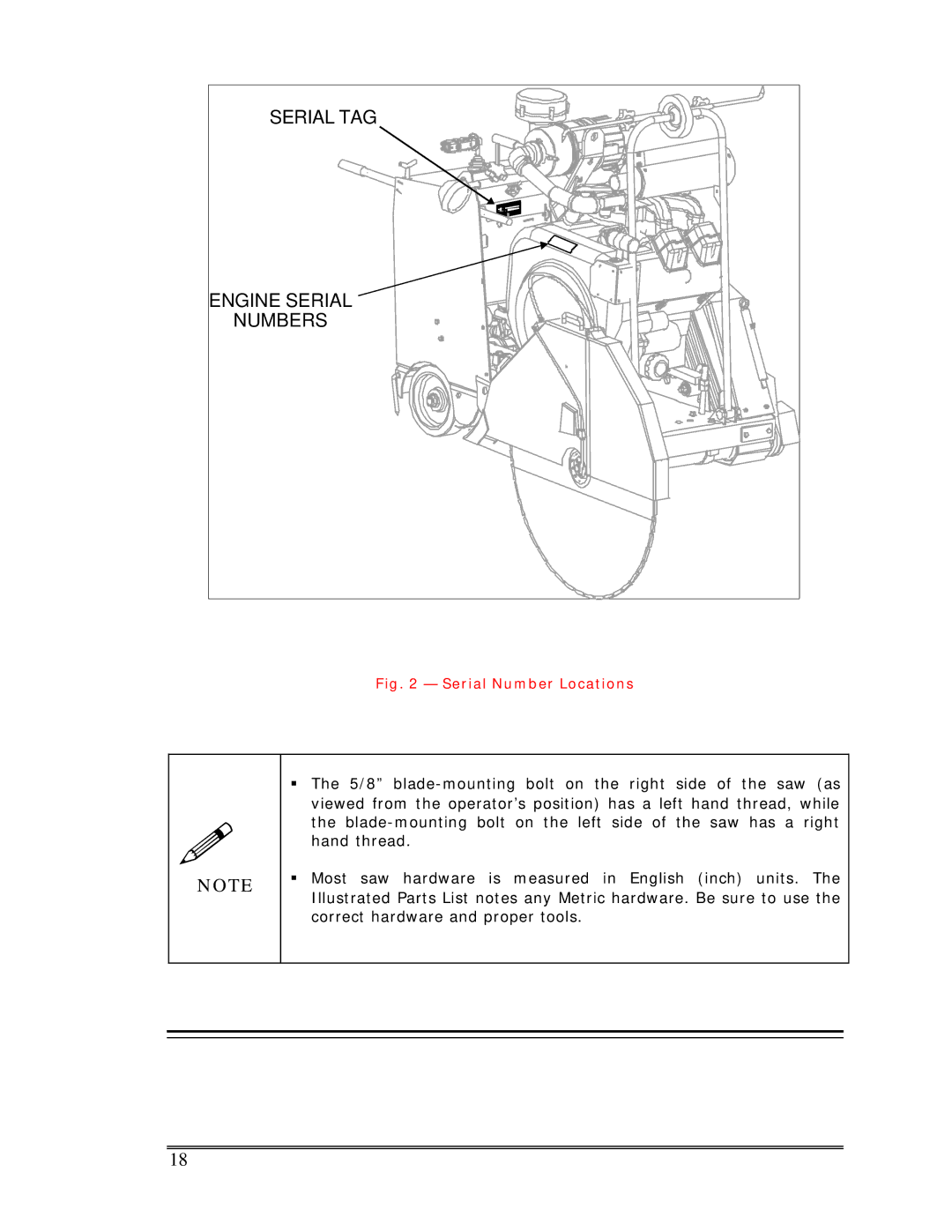 Multiquip Sp-6065 operation manual Serial TAG 