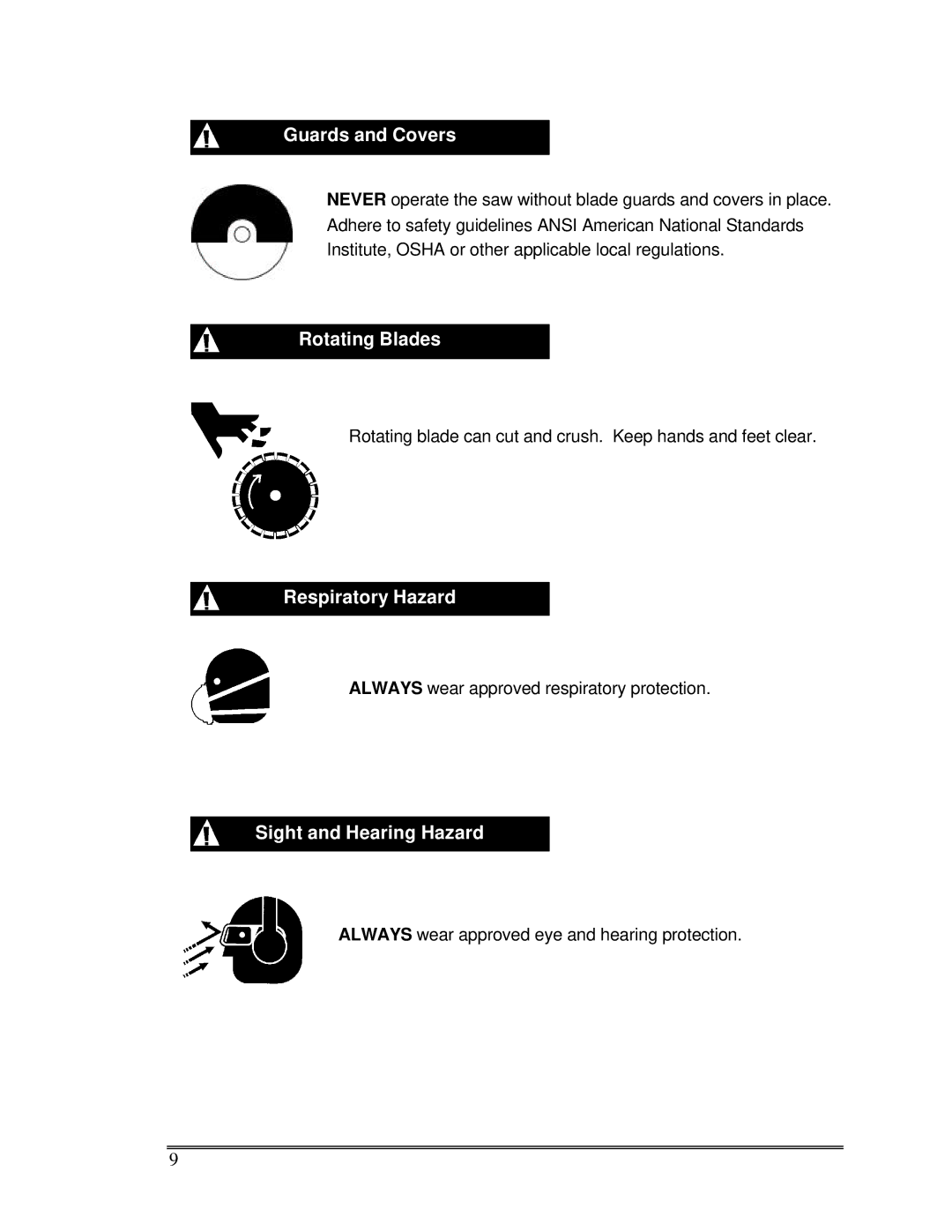 Multiquip Sp-6065 operation manual Rotating Blades 