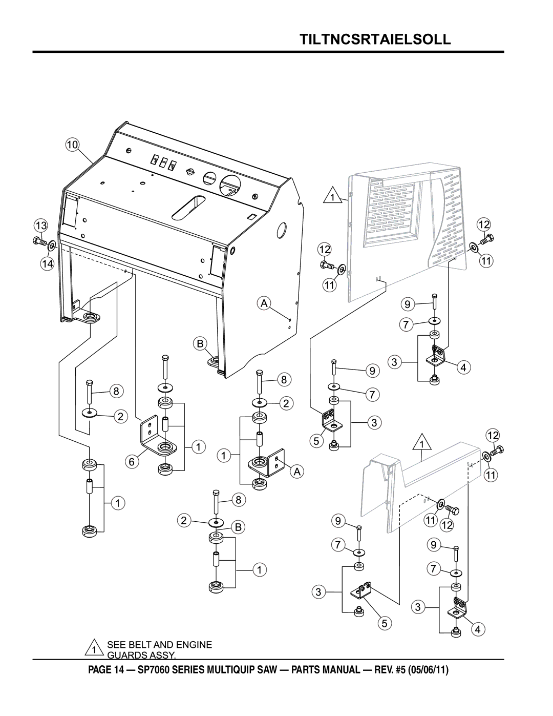 Multiquip SP706012, SP706020, SP706036, SP706030, SP706026 manual Console Mounts Assy 