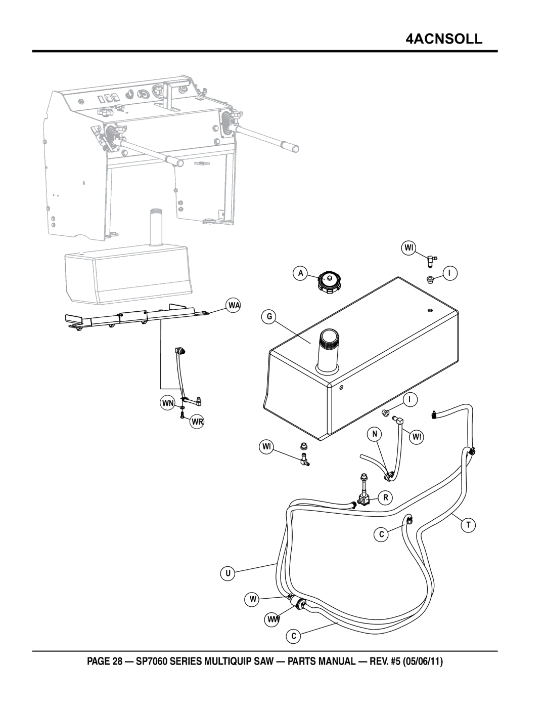 Multiquip SP706026, SP706020, SP706036, SP706030, SP706012 manual Fuel Assy 