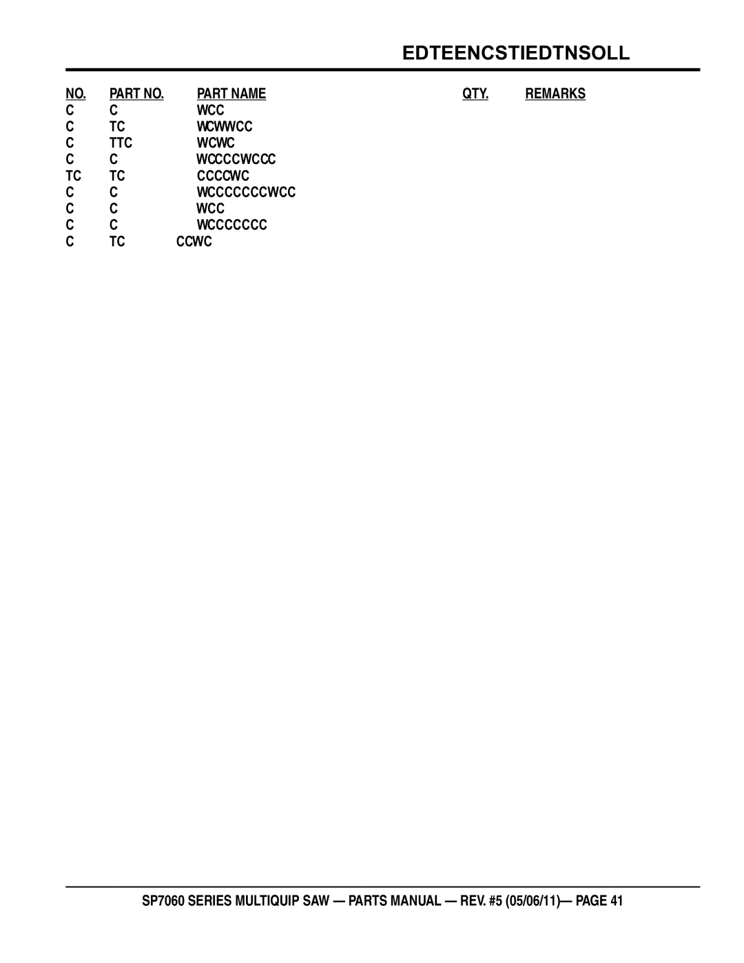 Multiquip SP706036, SP706020, SP706030, SP706026, SP706012 manual LEVER, Throttle, SWIVEL, Cable END W/ Washer, WASHER, M6 