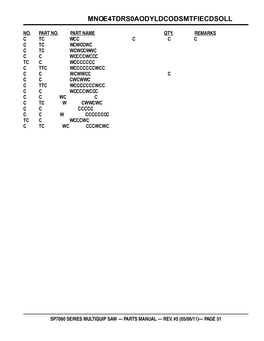 Multiquip SP706036, SP706020 STRAP, Lower Belt Guard, POINTER, Rear SAW, SHIELD, Concrete Slurry, GUARD, SAW Blade Collar 