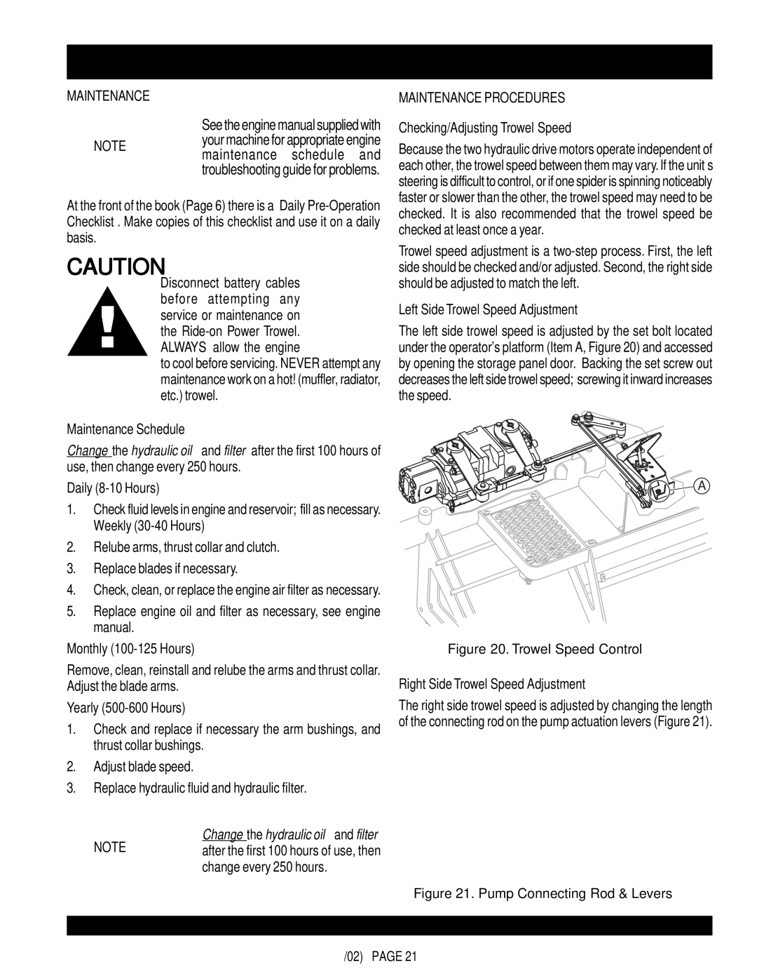 Multiquip STX55J6 operation manual STX-SERIES Maintenance, Maintenance Procedures 