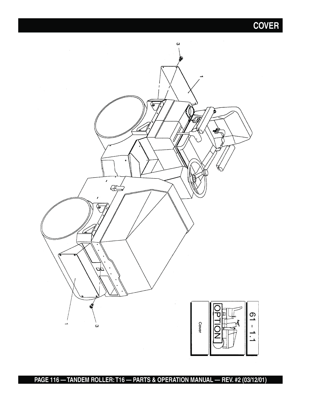 Multiquip T16 operation manual Cover 