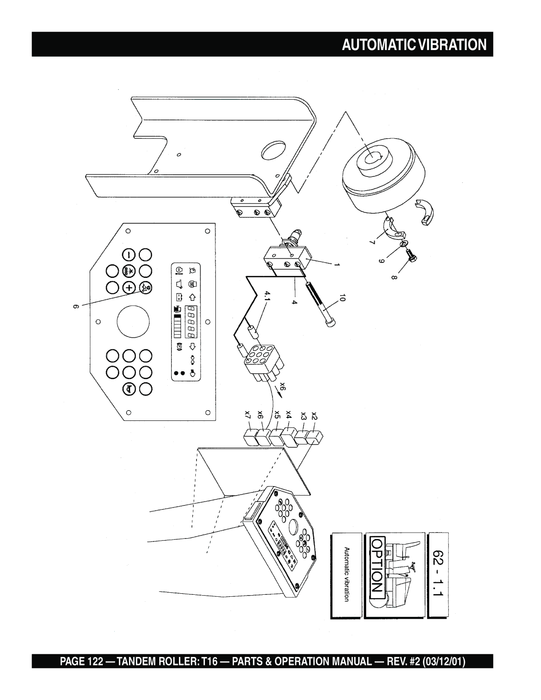 Multiquip T16 operation manual Automaticvibration 