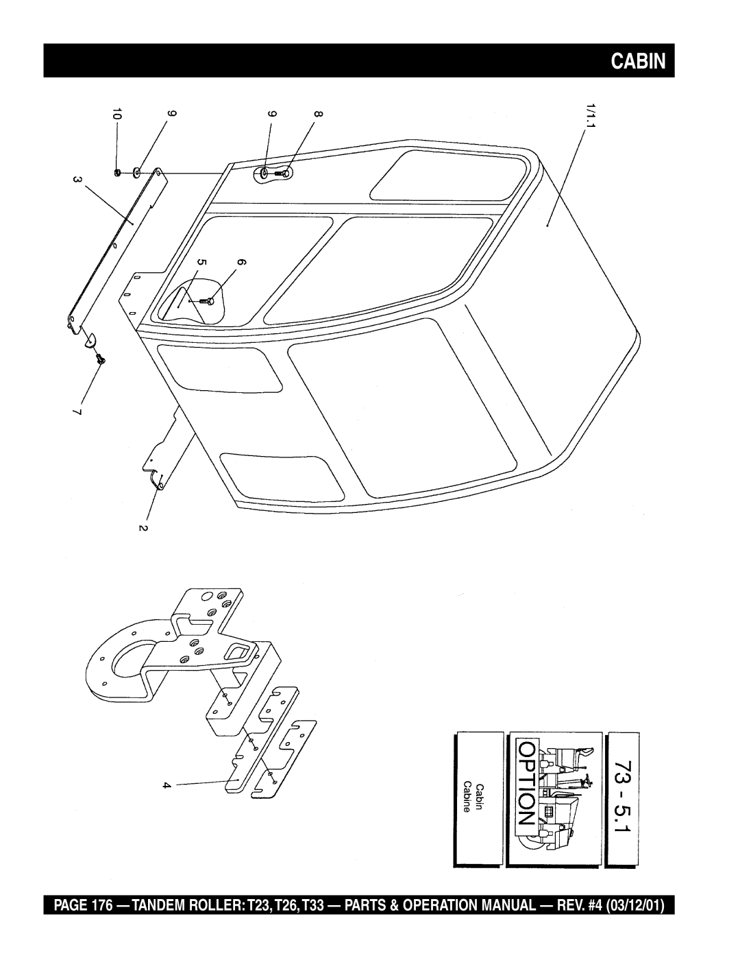 Multiquip T23 operation manual Cabin 