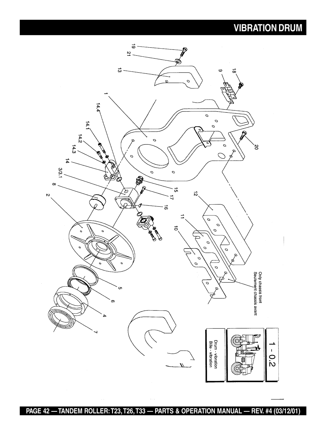 Multiquip T23 operation manual Vibration Drum 