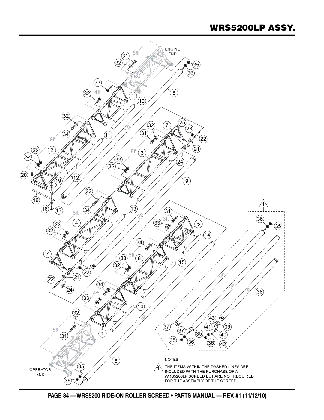 Multiquip wrs5200 manual 33 3ft 33 6ft 