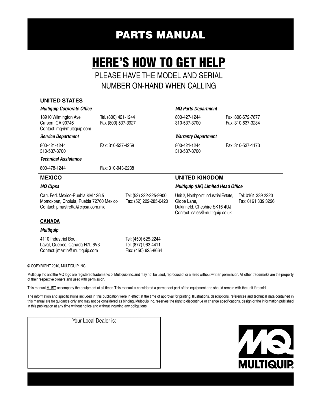 Multiquip wrs5200 manual HERE’S HOW to GET Help 