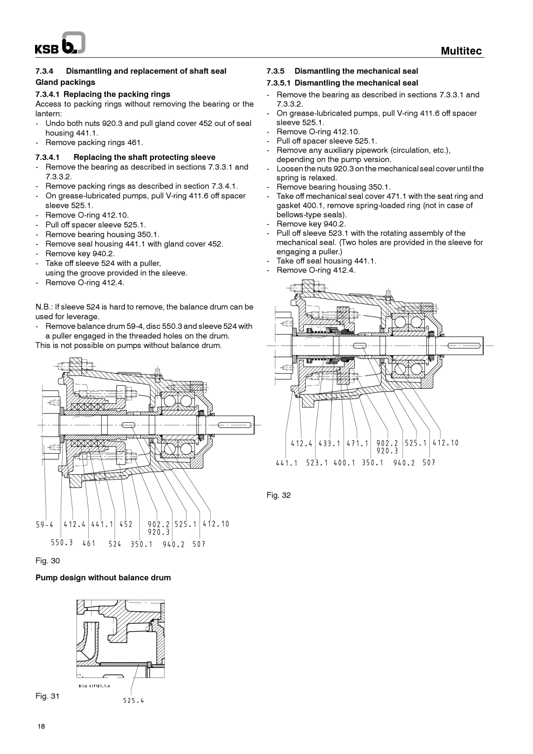 Multitech 1777.8/7-10 G3 operating instructions Replacing the shaft protecting sleeve 