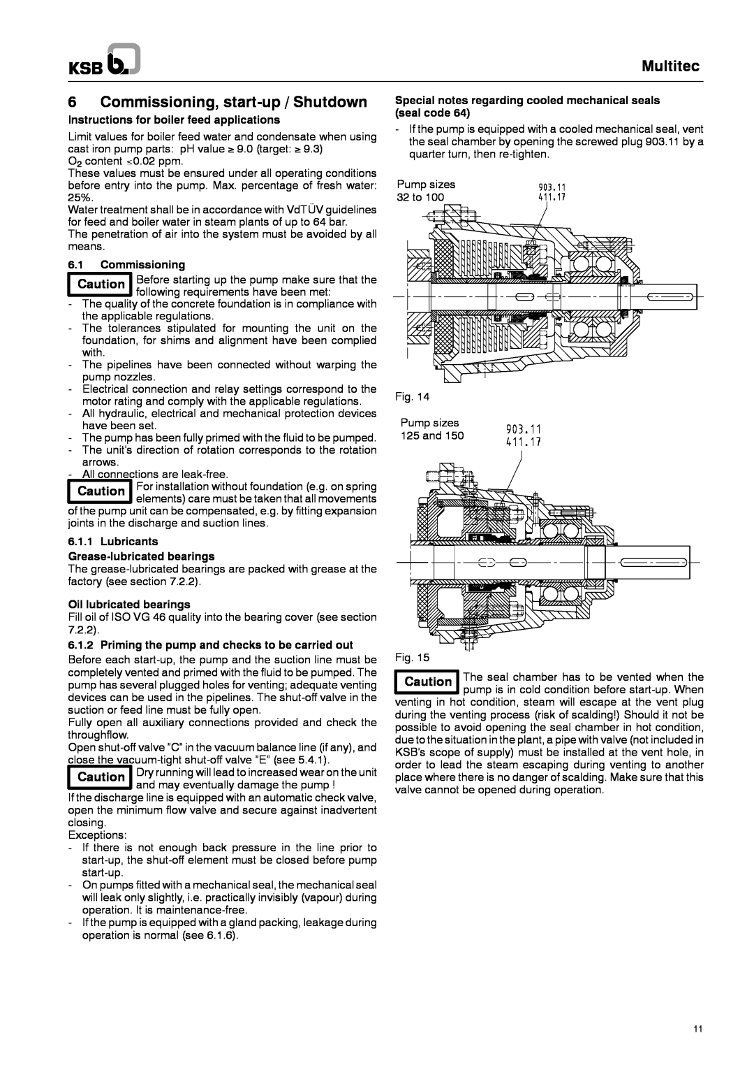 Multitech 1777.8/7-10 G3 6Commissioning, start-up /Shutdown, Multitec, Instructions for boiler feed applications 