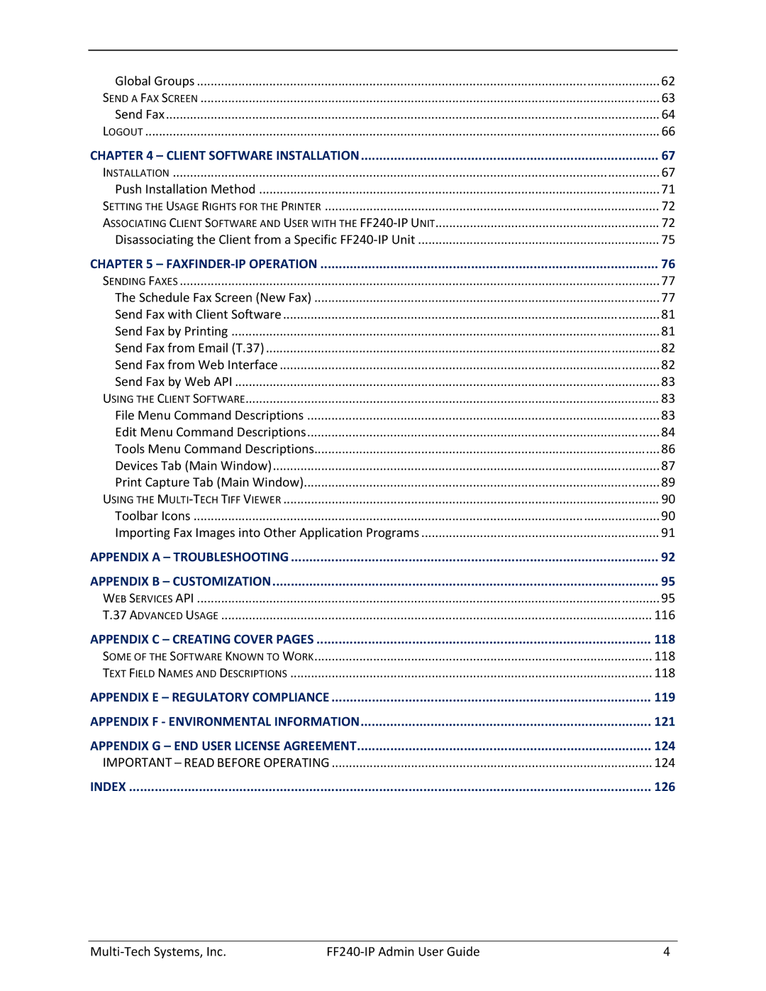 Multitech manual Multi-Tech Systems, Inc FF240-IP Admin User Guide 