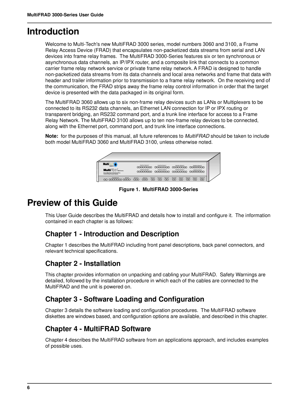 Multitech FR3060, 3100 manual Introduction, Preview of this Guide 