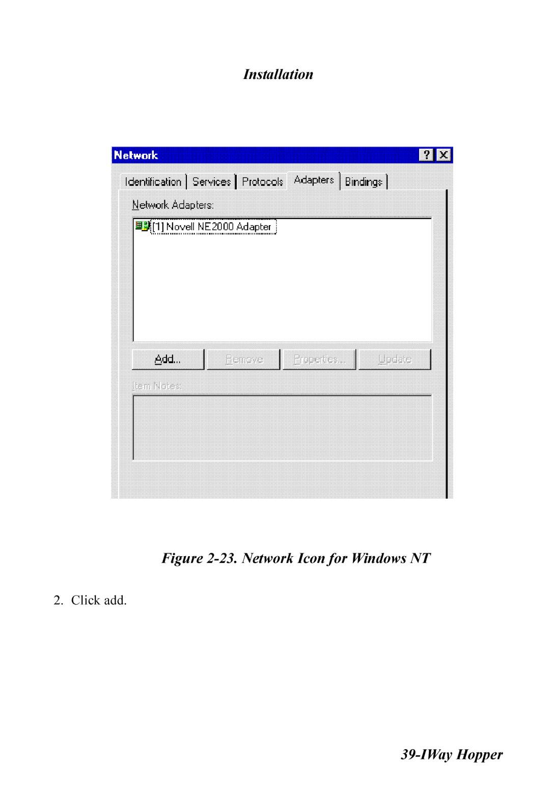 Multitech MT128ISA-UD, MT128ISA-SD, MT128ISA-SV, MT128ISA-UV manual Network Icon for Windows NT 