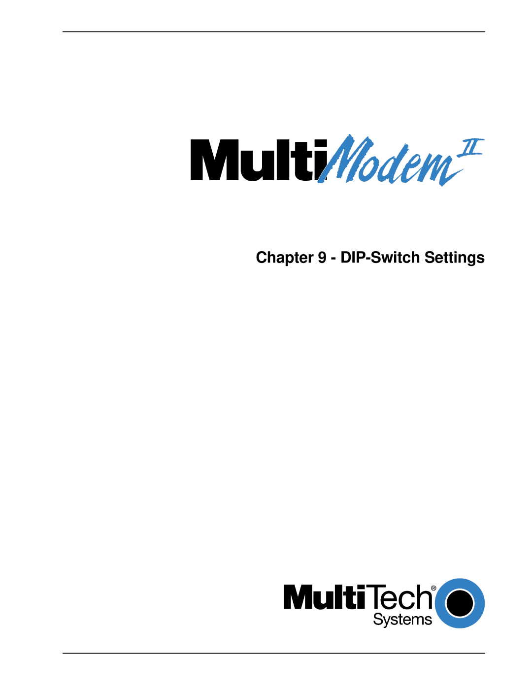 Multitech MT1432BA, MT2834BAI manual DIP-Switch Settings 