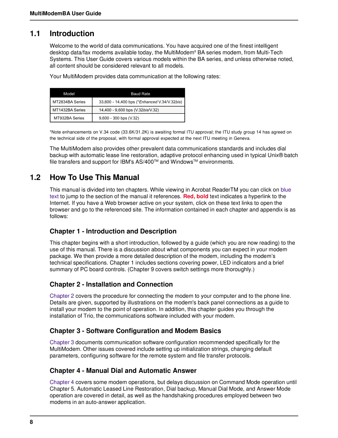 Multitech MT1432BA, MT2834BAI manual Introduction, How To Use This Manual 