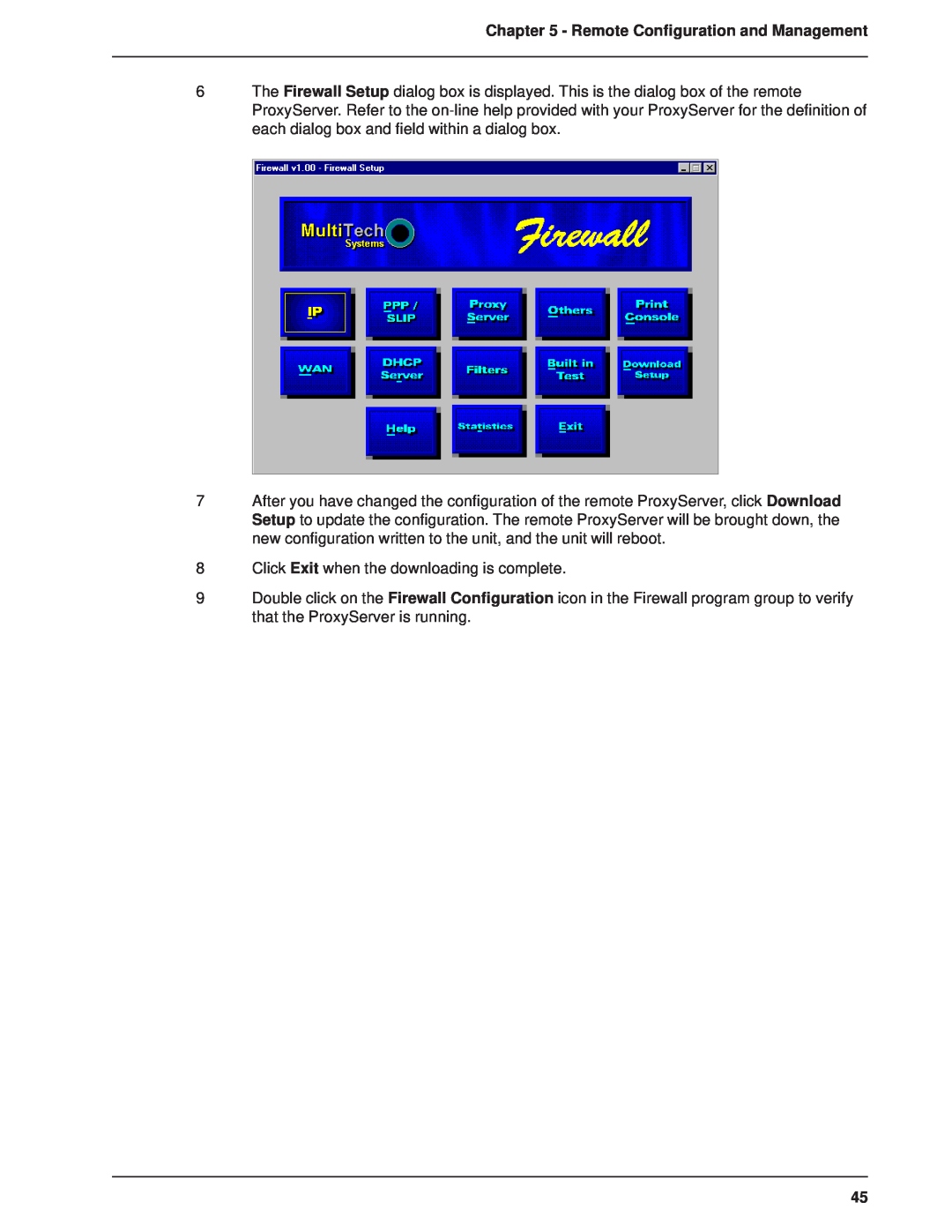 Multitech MTPSR1-120 manual Remote Configuration and Management, Click Exit when the downloading is complete 