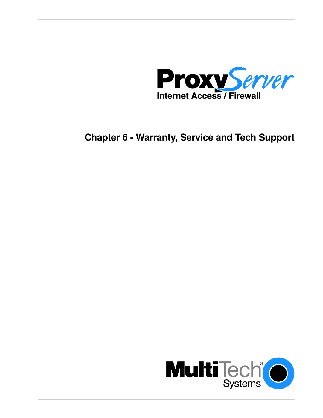 Multitech MTPSR1-120 manual Warranty, Service and Tech Support 