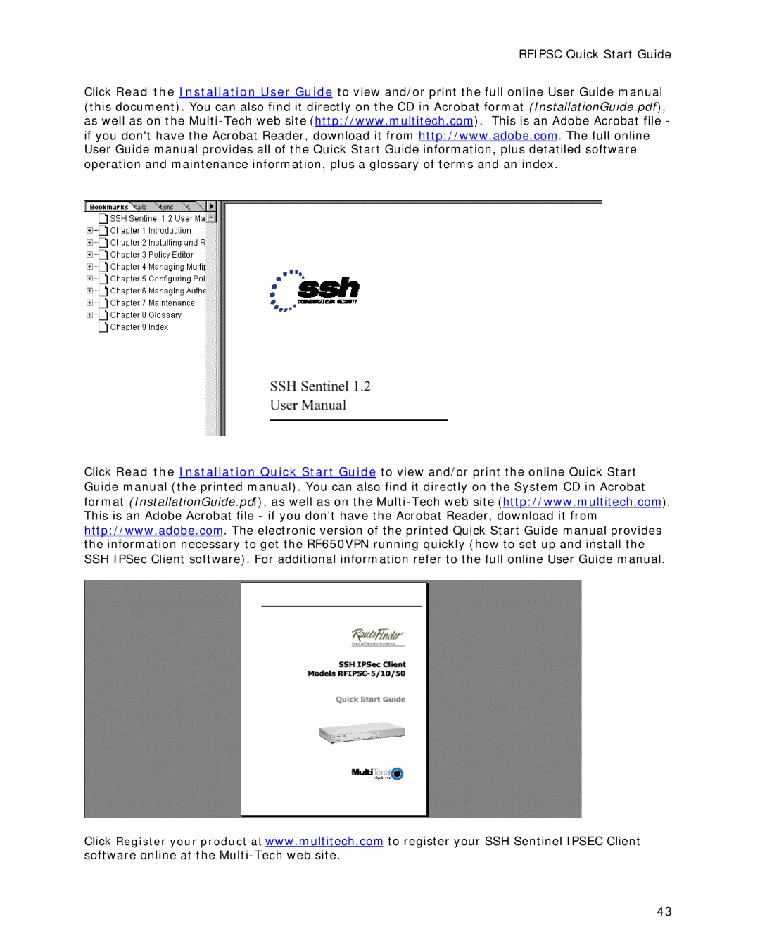 Multitech RFIPSC-10, RFIPSC-50 quick start Rfipsc Quick Start Guide 