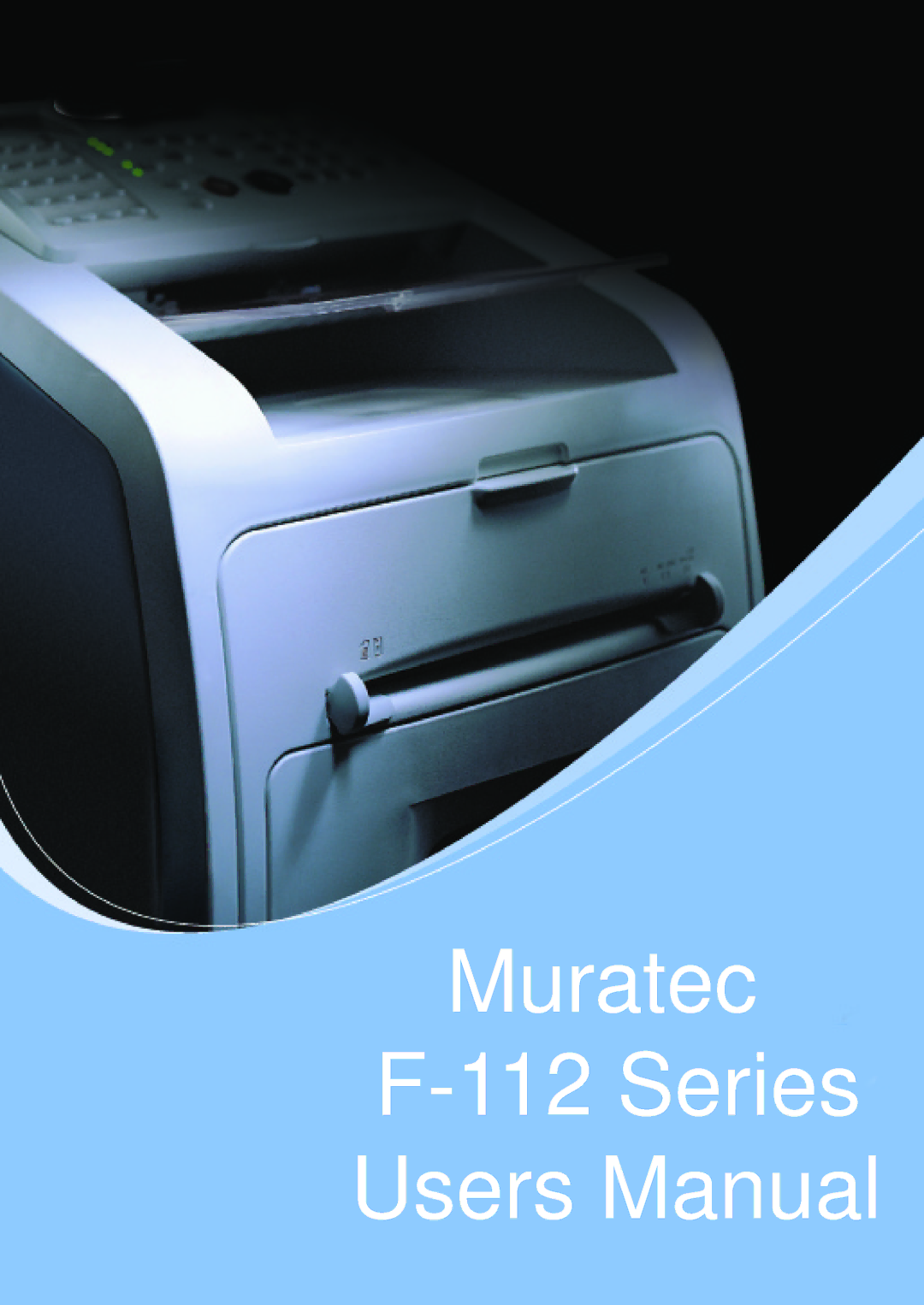 Muratec F-112 user manual 