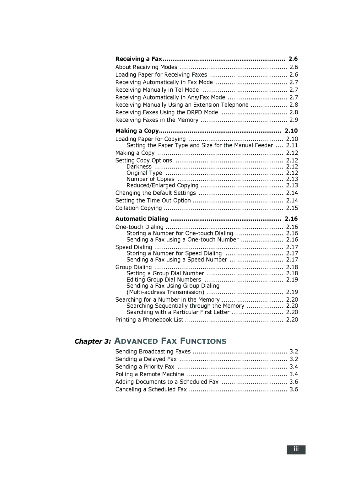 Muratec F-112 user manual Setting the Paper Type and Size for the Manual Feeder, Receiving a Fax 