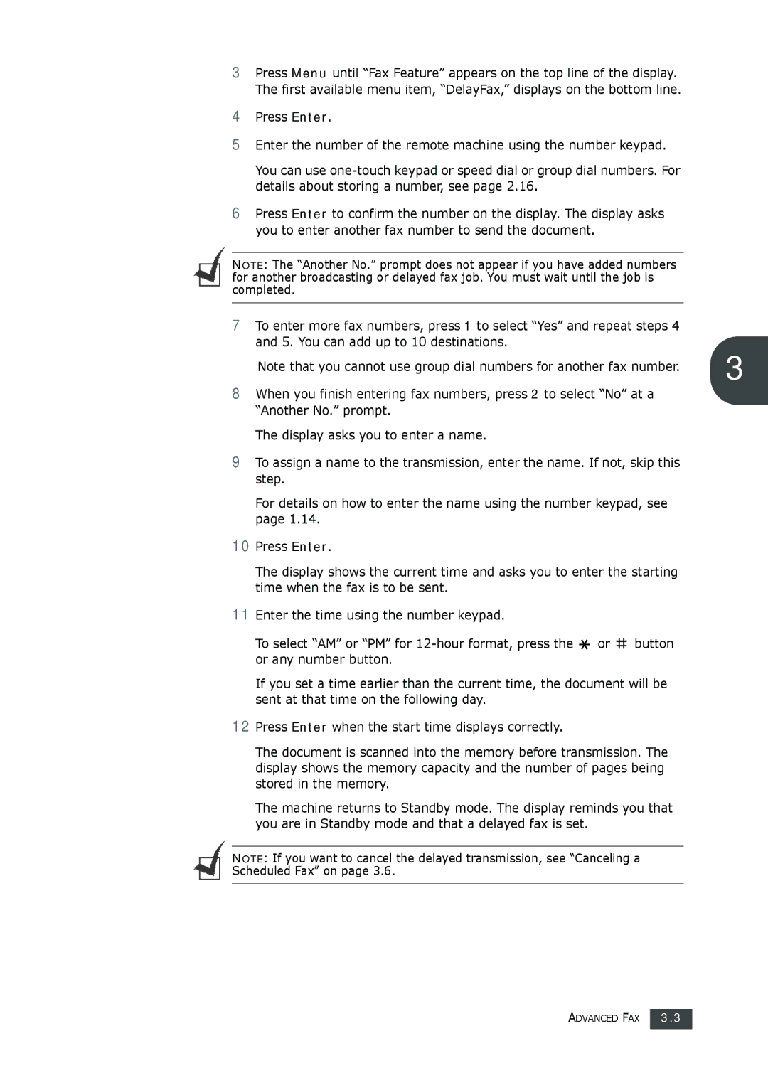 Muratec F-112 user manual Advanced FAX 