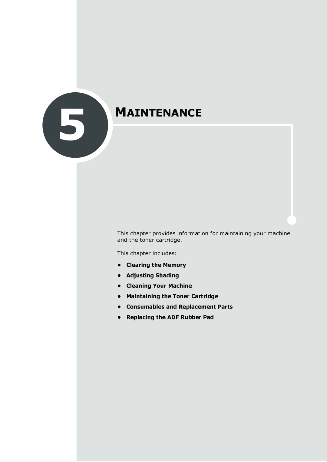 Muratec F-112 user manual Maintenance 