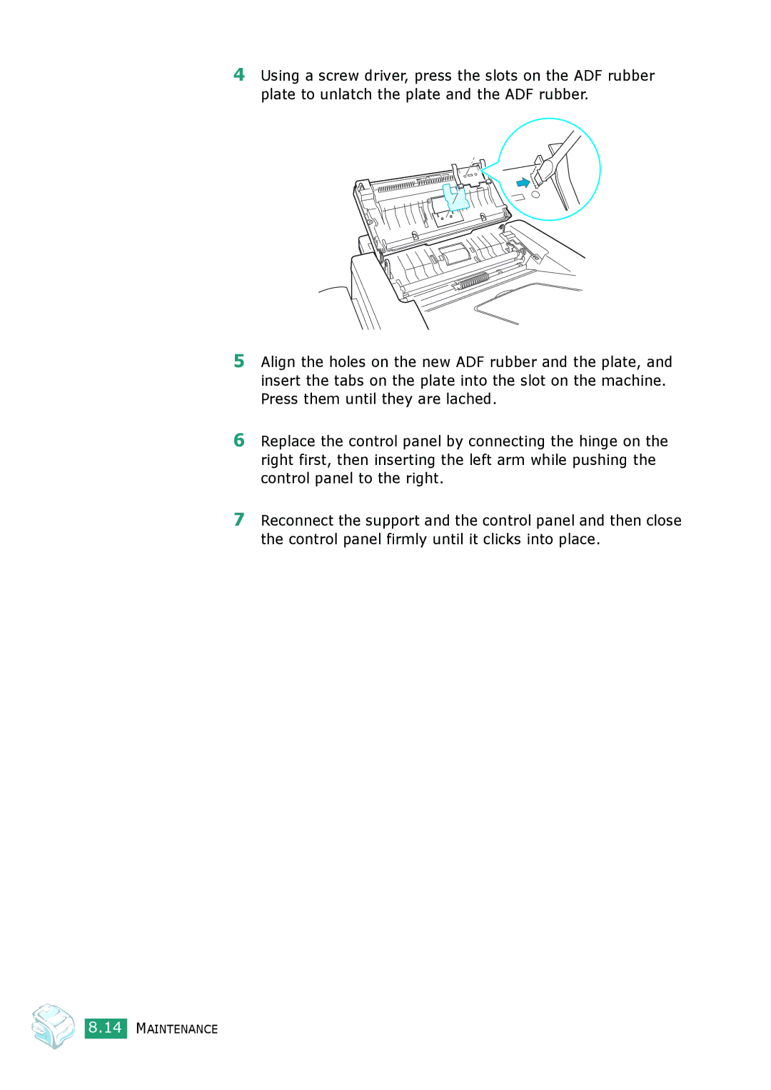 Muratec F-114 Series manual Maintenance 