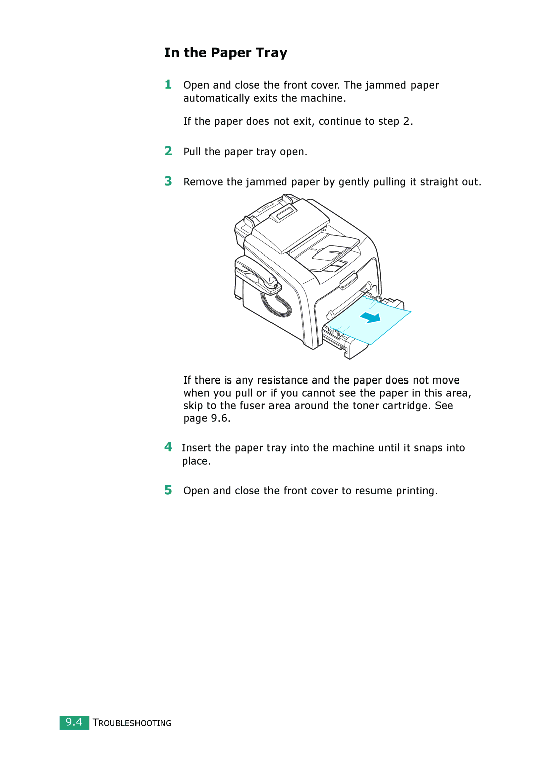 Muratec F-114 Series manual Paper Tray 