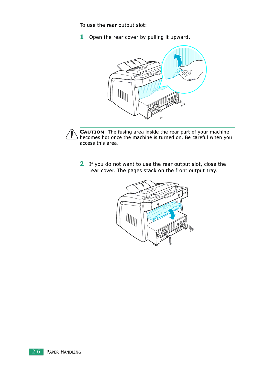 Muratec F-114 Series manual Paper Handling 