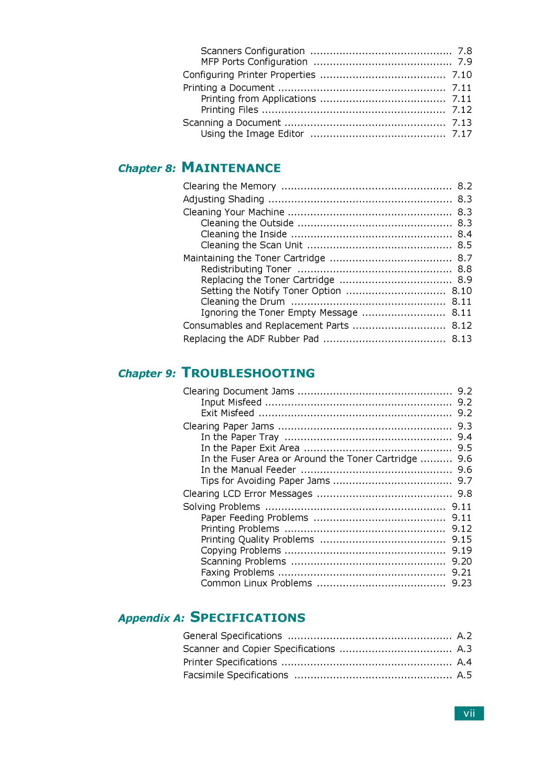 Muratec F-114 Series manual Troubleshooting 