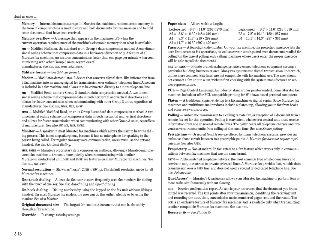 Muratec F-360 manual Military format See 24-hour format 