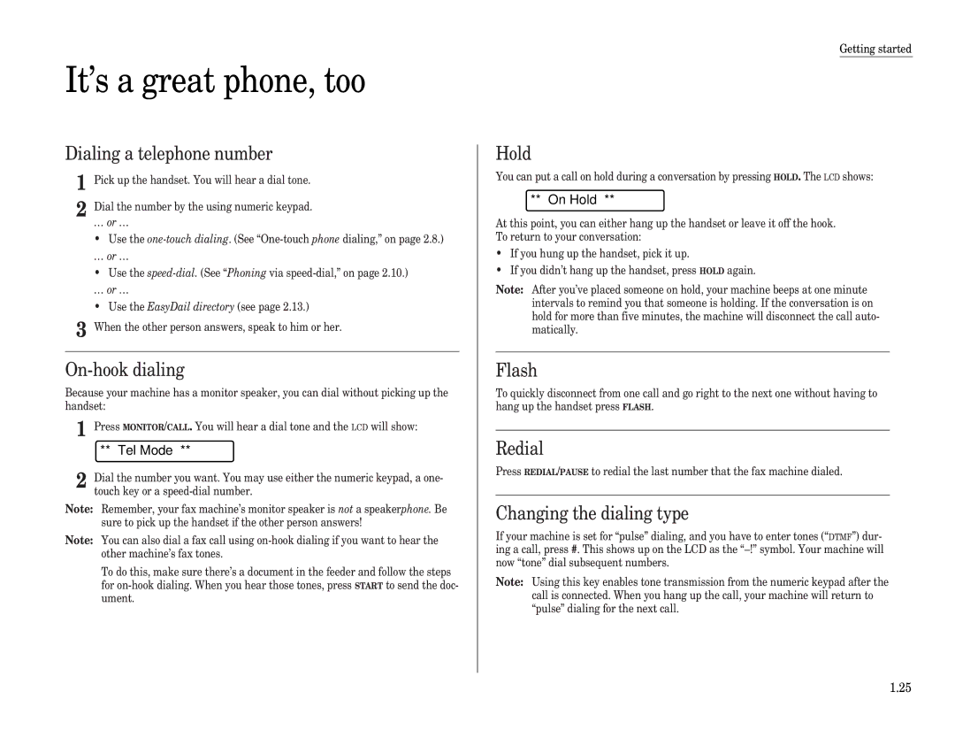 Muratec F-65 operating instructions It’s a great phone, too 