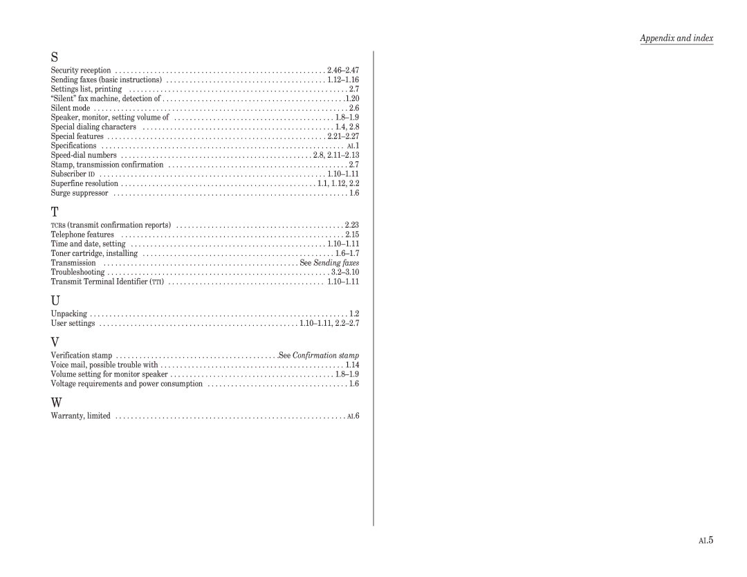 Muratec F-98 operating instructions See Sending faxes 