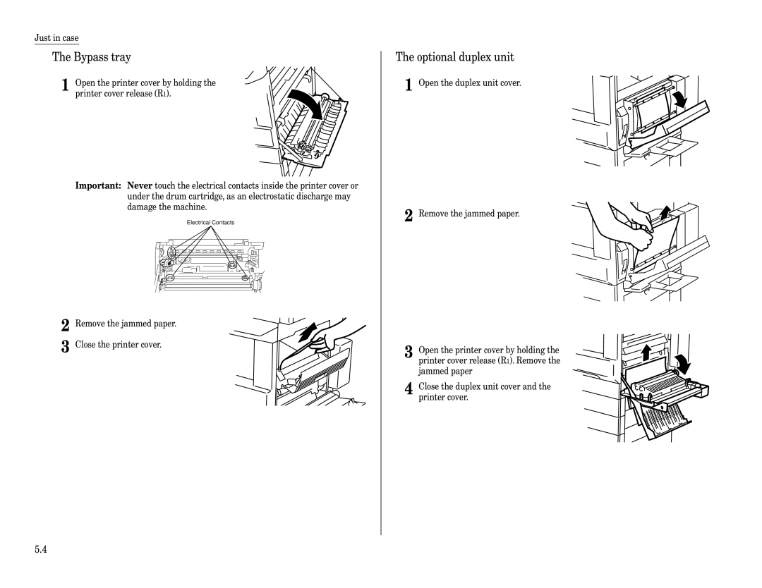 Muratec Fax Machine installation manual Bypass tray, Optional duplex unit 