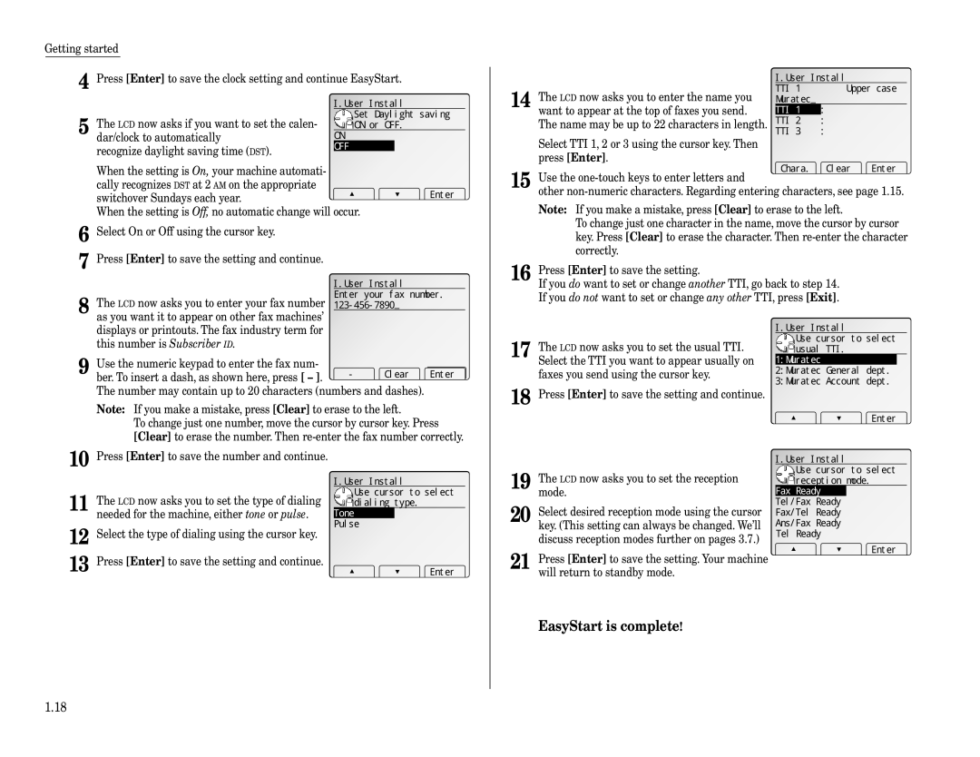 Muratec Fax Machine installation manual 1Muratec 