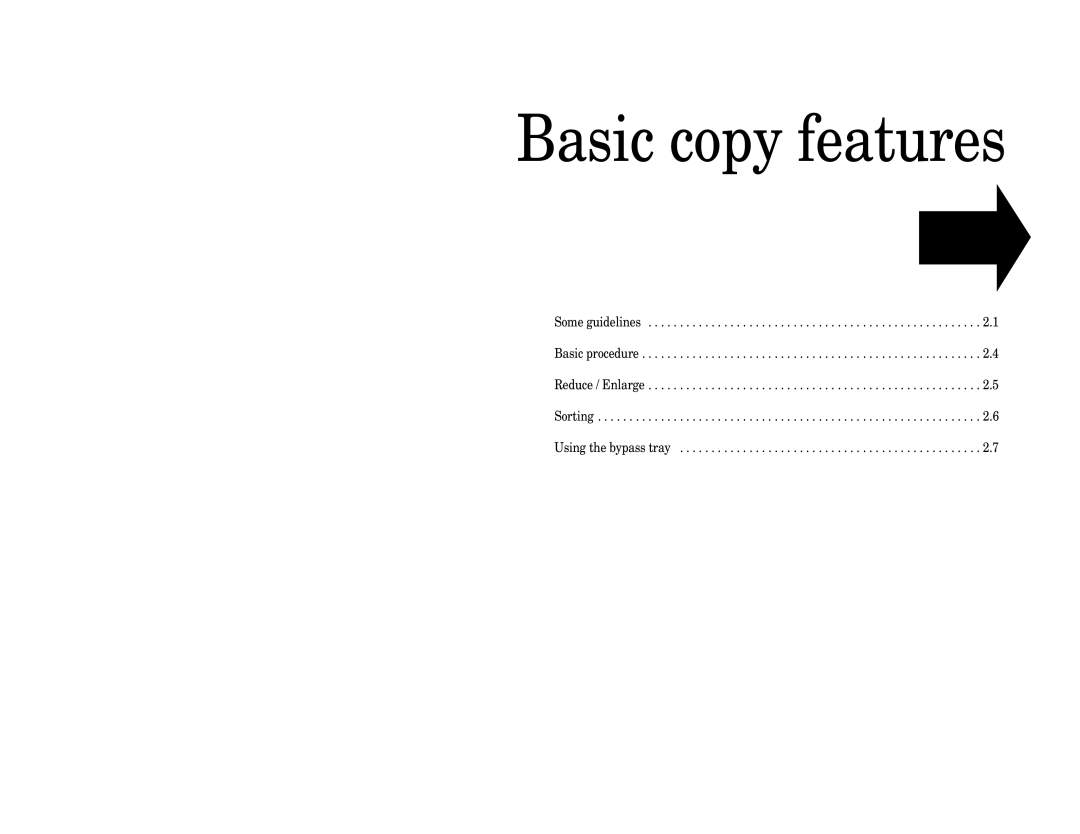 Muratec Fax Machine installation manual Basic copy features 