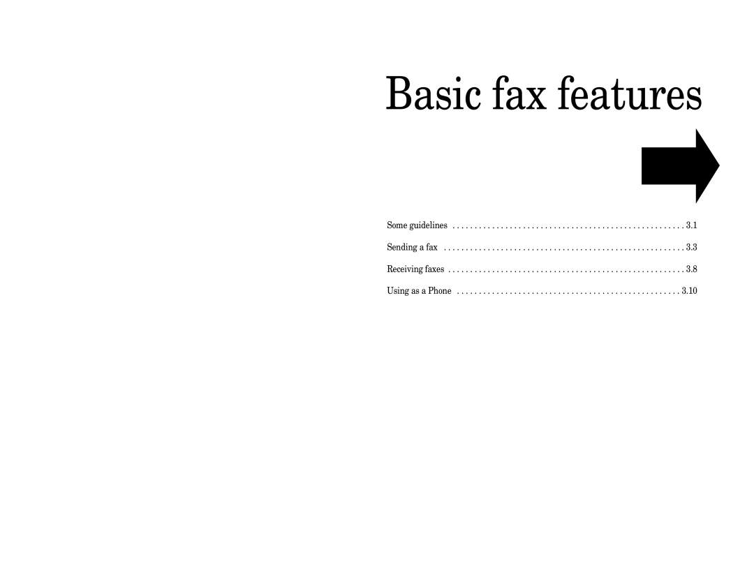 Muratec Fax Machine installation manual Basic fax features 