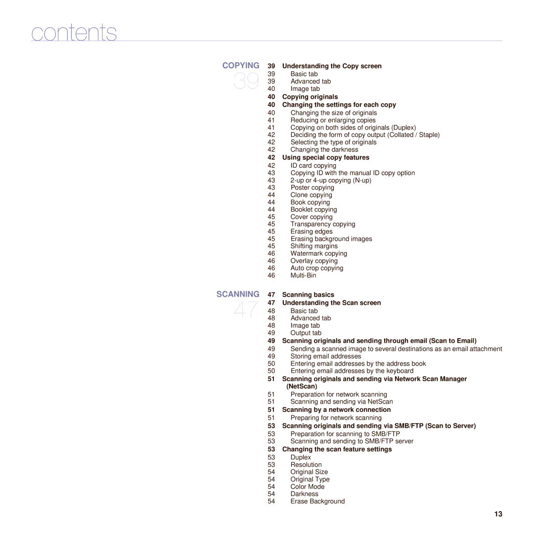 Muratec M F X - 5 5 5 5 manual Understanding the Copy screen, Copying originals Changing the settings for each copy 