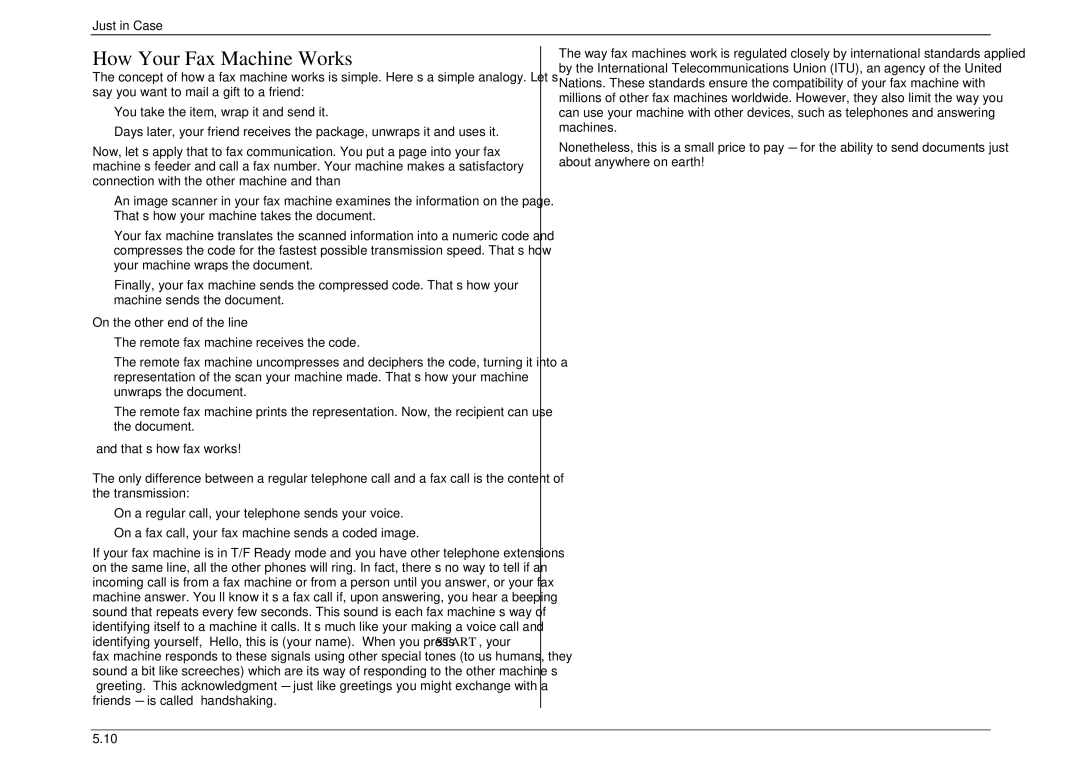 Muratec M840, M880, M860 manual How Your Fax Machine Works 