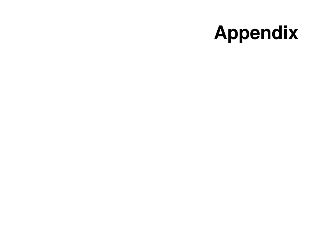 Muratec M860, M840, M880 manual Appendix 