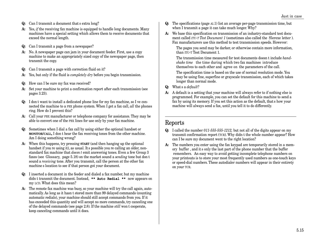 Muratec MFX-1600, MFX-1200 manual Reports 